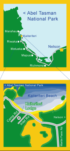 map to and of Kaiteriteri