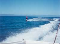 Water skiing is popular at